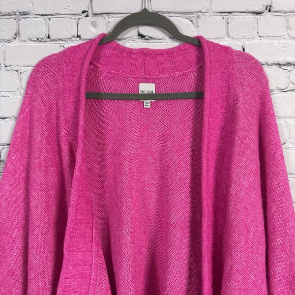 Nic and Zoe Cozy Crush Cardigan Womens Size M/L in Pink Orchid Petal Lagenlook - Picture 6 of 16
